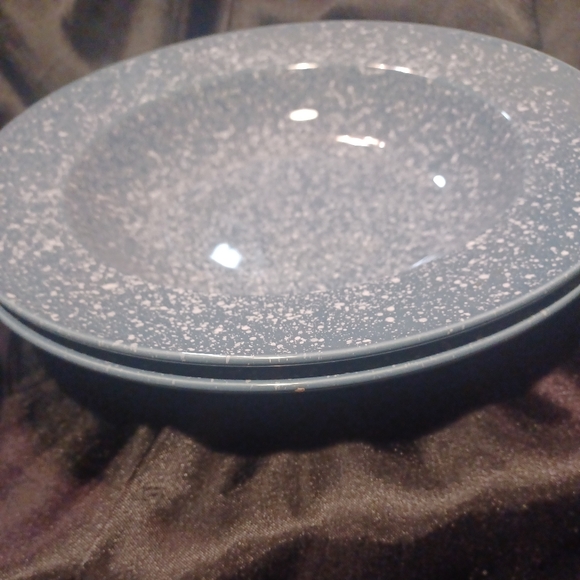 6 pc Mikasa Ultrastone Country Blue Plates - Picture 3 of 6